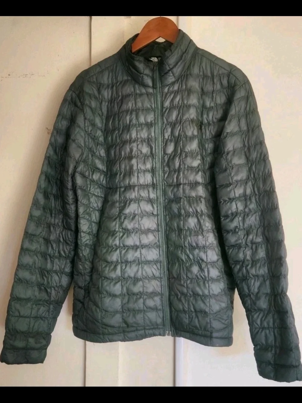 The North Face Men's L Lightweight Quilted Jacket in Olive Green